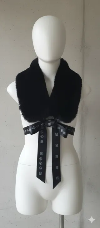 Collo sciarpa ecopelliccia Laura Biagiotti nero