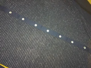 Jersey negro y plateado con brillos