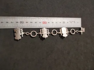 Pulsera Plata Antigua de monedas