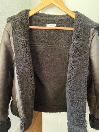 Chaqueta Borrego Mango Marrón