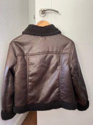 Chaqueta Borrego Mango Marrón