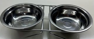 Set 3 Ciotole Acciaio Inox Cani Gatti