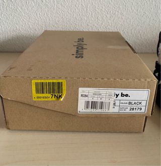 Sandalias negras talla 37 de Simply Be a estrenar