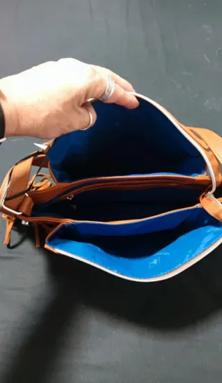 Bolso Pepe Moll marrón con flecos