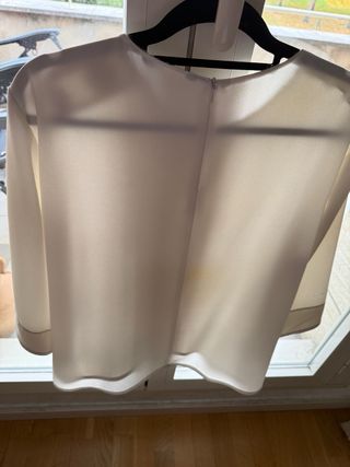 Camisa Zara manga corta botones hombro