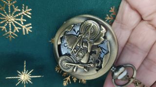 Orologio da tasca vintage con moto