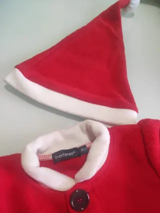 Vestido Papa Noel niña + gorro