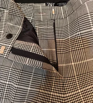Pantalón cuadros Zara Talla S