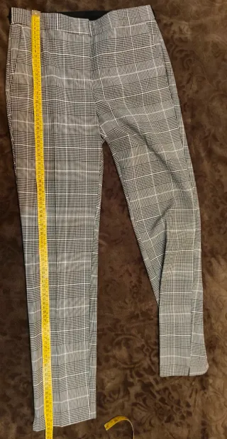 Pantalón cuadros Zara Talla S