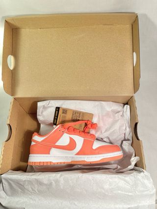 Nike Dunk Low Mujer Naranja Blanco