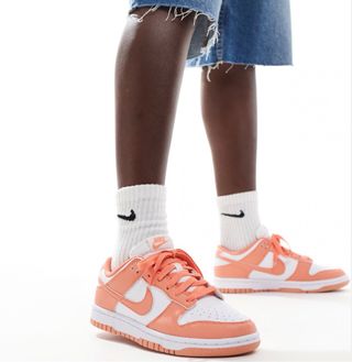 Nike Dunk Low Mujer Naranja Blanco