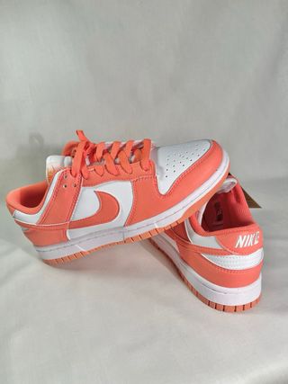 Nike Dunk Low Mujer Naranja Blanco