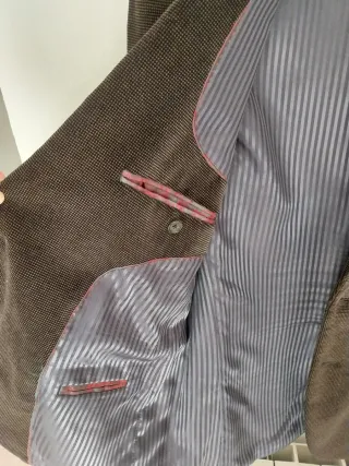 Americana terciopelo hombre marrón