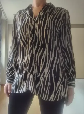 Camisa estampada cebra