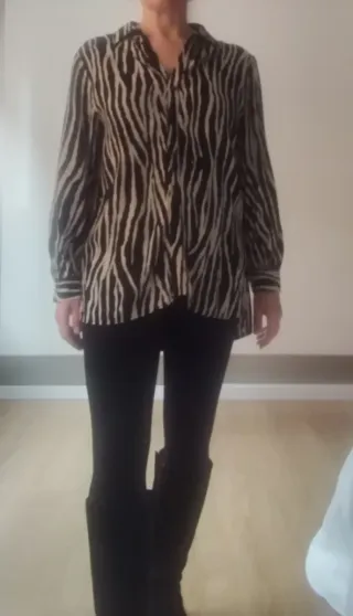 Camisa estampada cebra