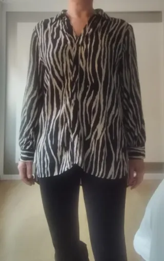 Camisa estampada cebra