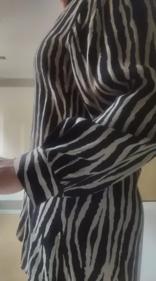 Camisa estampada cebra