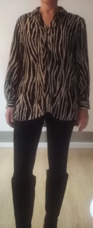 Camisa estampada cebra