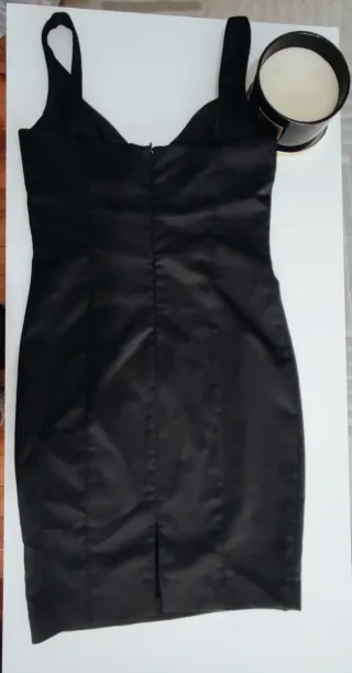 Vestido Negro Zara Talla S