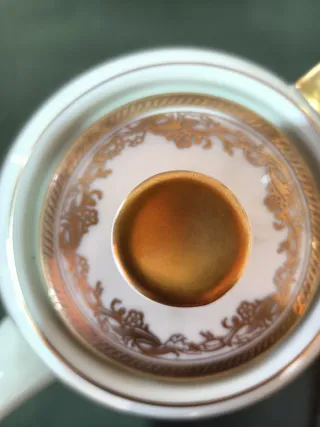 Teiera Rosenthal Porcellana Oro Anni '30