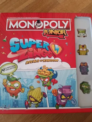 Battle Spinners Arena y Monopoly Junior Superzings