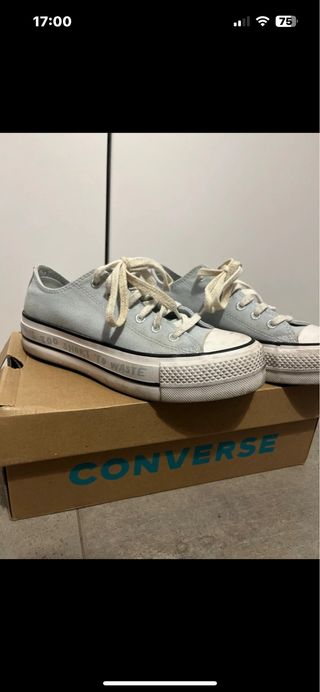 Converse Azzurre Platform Sneakers