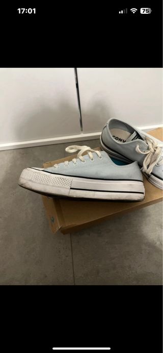 Converse Azzurre Platform Sneakers