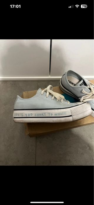 Converse Azzurre Platform Sneakers