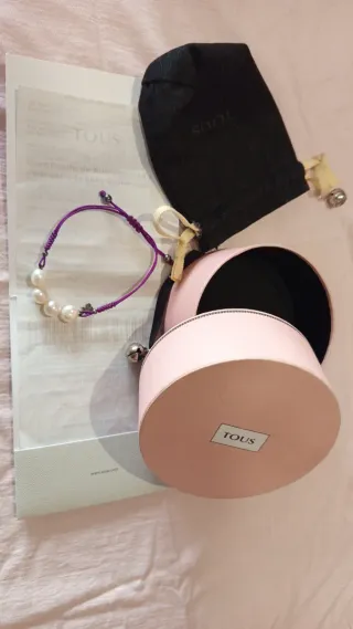 Pulsera Tous ajustable perlas