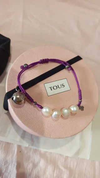 Pulsera Tous ajustable perlas