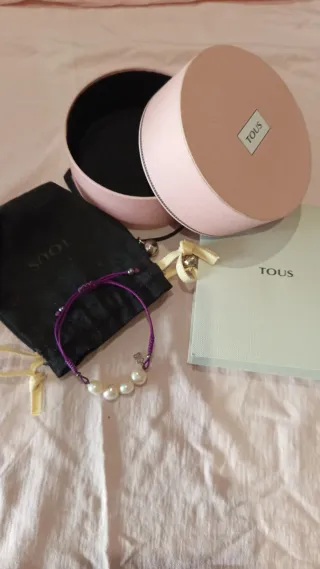 Pulsera Tous ajustable perlas