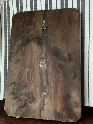 Imagen Religiosa Virgen María Madera Metal