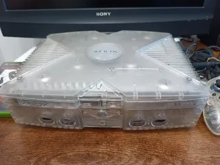 Xbox Cristal Trasparente + Controller + Gioco