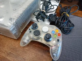 Xbox Cristal Trasparente + Controller + Gioco