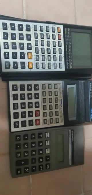 Calculadoras Casio y Sharp
