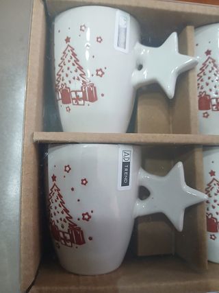 Set 4 Tazzine Caffè Natalizie Stella