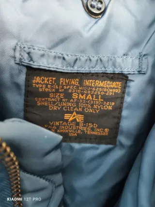 Chaqueta Aviador Alpha Industries Azul