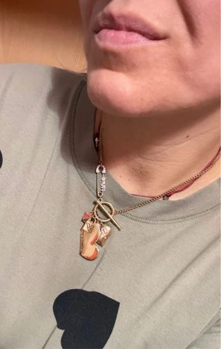 Collana Guess cuore oro cm 44