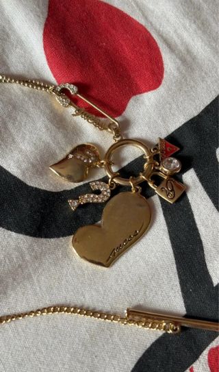 Collana Guess cuore oro cm 44