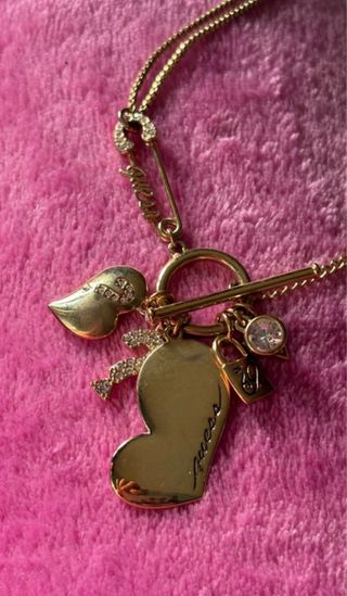Collana Guess cuore oro cm 44