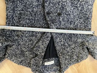 Abrigo Adolfo Dominguez Azul Jaspeado Talla 42