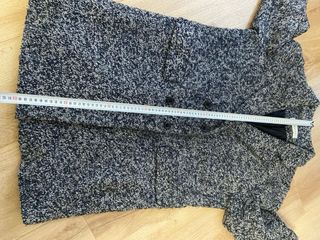 Abrigo Adolfo Dominguez Azul Jaspeado Talla 42