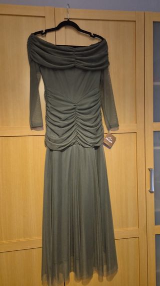 Vestido verde de tul