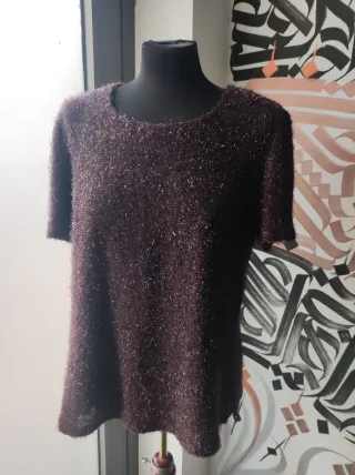 Camiseta morada brillante T52