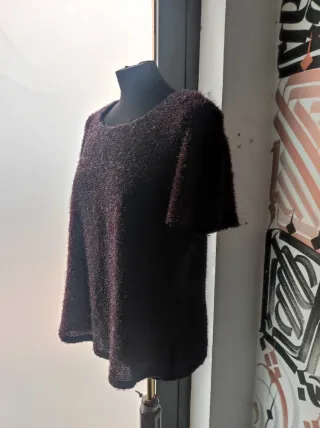 Camiseta morada brillante T52