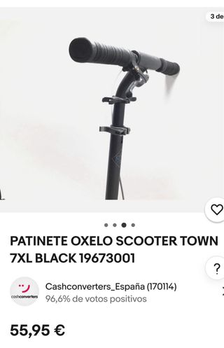 Patinete Oxelo Scooter Town 7XL Negro