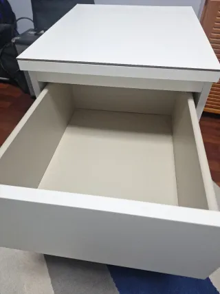 Mesilla Noche Ikea Malm 2 Cajones Blanca