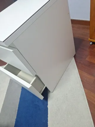 Mesilla Noche Ikea Malm 2 Cajones Blanca