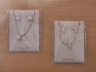 Conjuntos de Plata 925: Collar y Pendientes