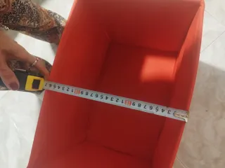 Caja Guarda Juguetes Autobús Escolar Roja